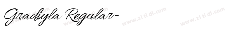 Gradiyla Regular字体转换